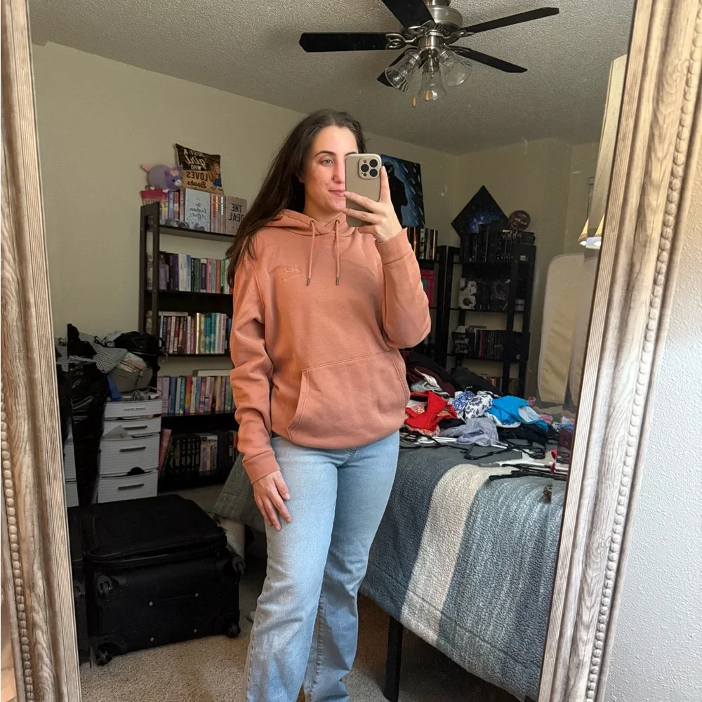 Under Armour Women's Dusty Peach Hoodie Pullover - Picture 2 of 3